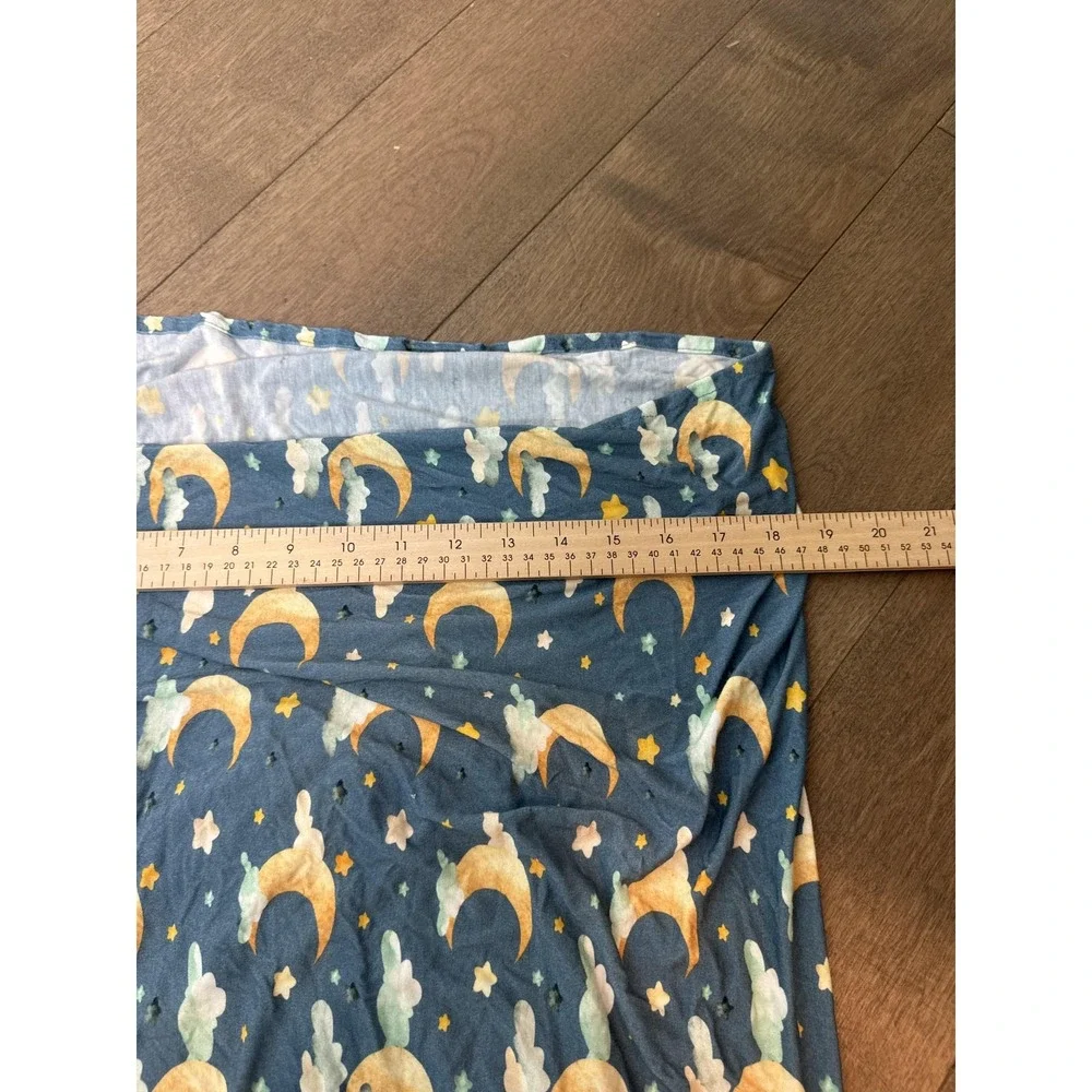 Posh Peanut Swaddle Blanket Blue Moon Stars Bamboo Viscose Wrap Baby Boys